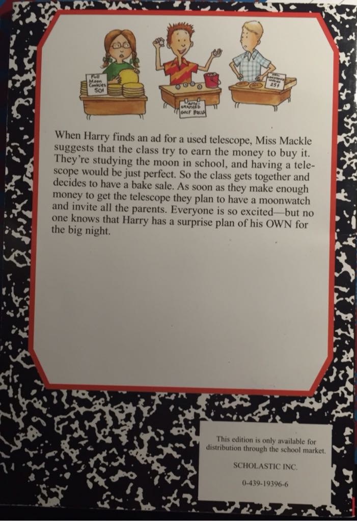 Horrible Harry Goes To The Moon - Suzy Kline (Scholastic Inc. - Paperback) book collectible [Barcode 9780439193962] - Main Image 2