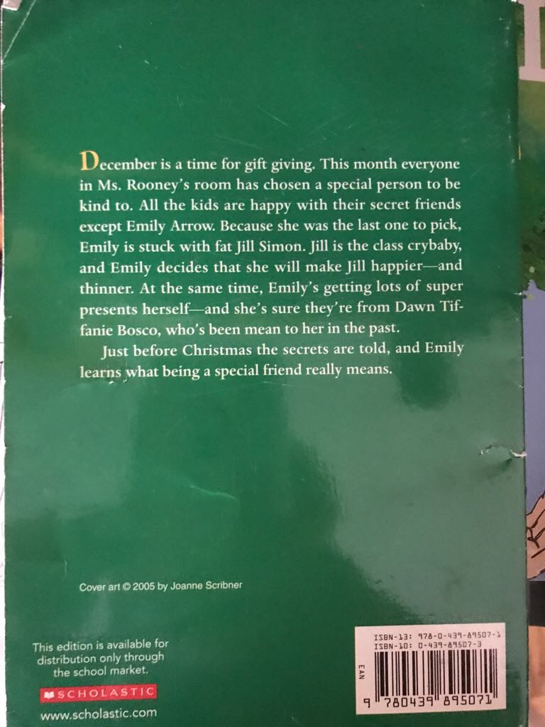 Giff: Kids of the Polk Street School #4: December Secrets - Christmas, Hanukkah - Patricia Reilly Giff (- Paperback) book collectible [Barcode 9780439895071] - Main Image 2