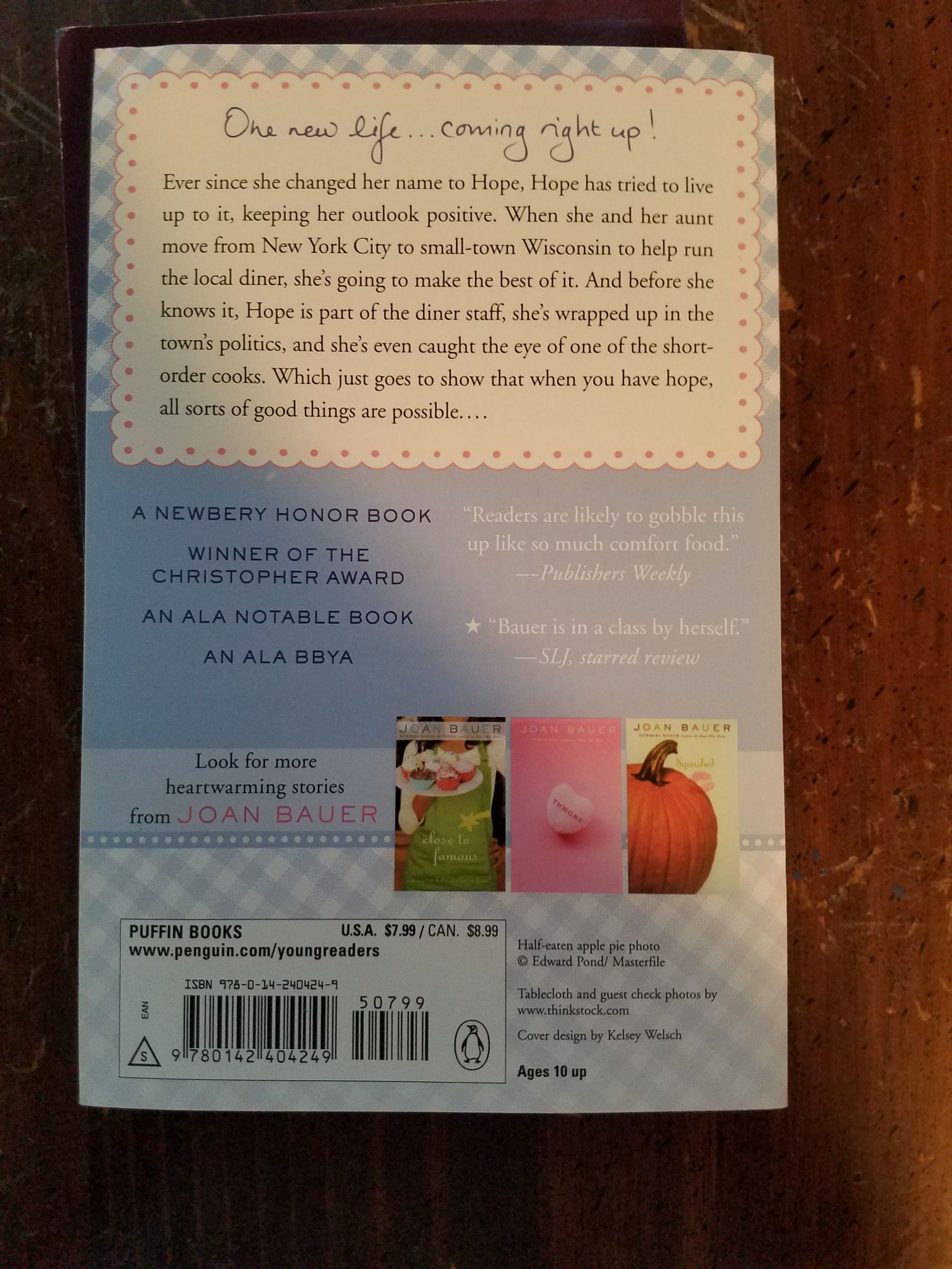Hope Was Here - Joan Bauer (Puffin Books - Trade Paperback) book collectible [Barcode 9780142404249] - Main Image 2