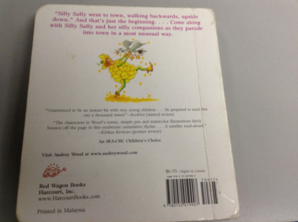 Silly Sally - Audrey Wood (Houghton Mifflin Harcourt - Board Book) book collectible [Barcode 9780152019907] - Main Image 2