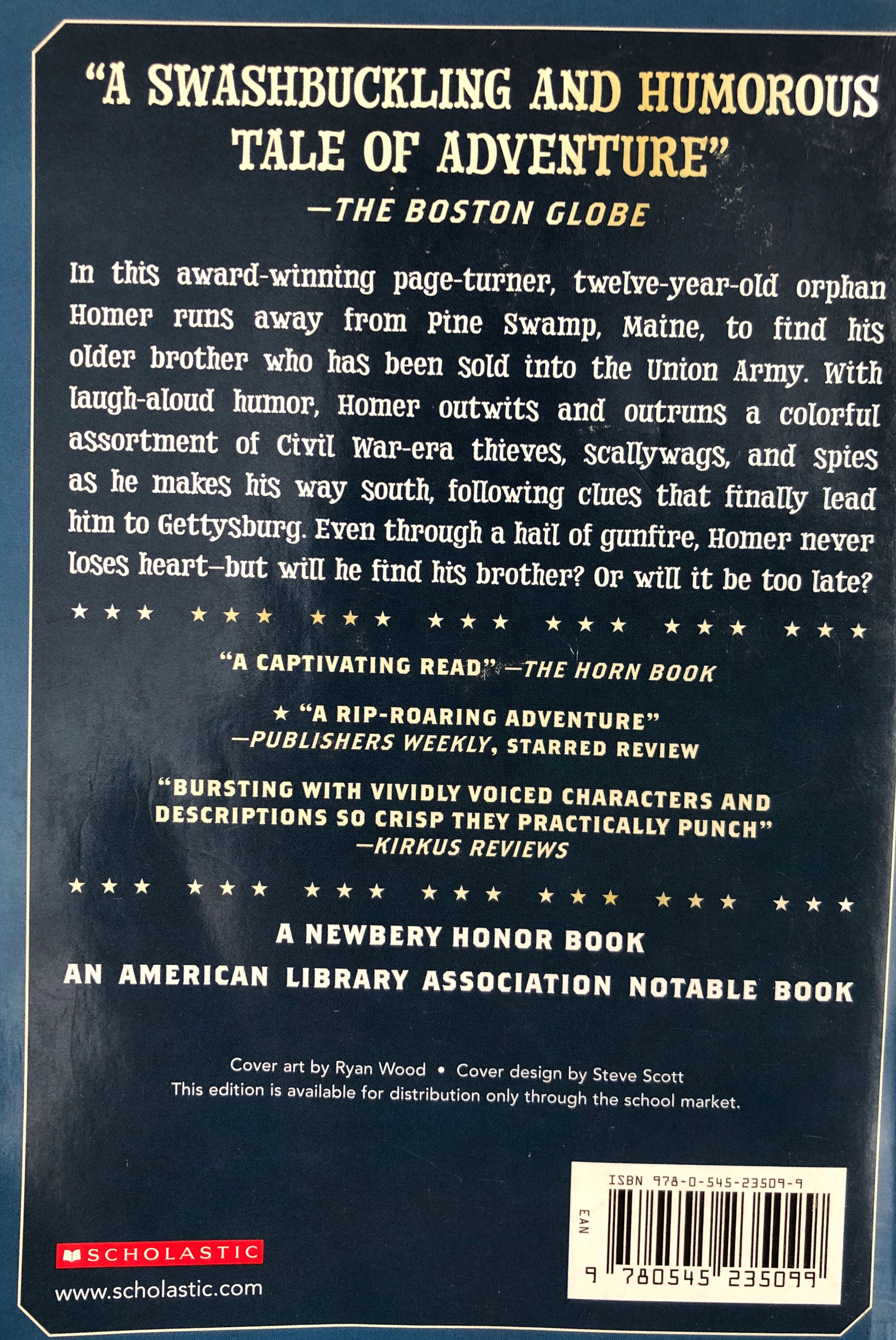 Mostly True Adventures of Homer P. Figg (Newbery) Underground Railroad - Civil War - Orphan - Rodman Philbrick (- Paperback) book collectible [Barcode 9780545235099] - Main Image 2