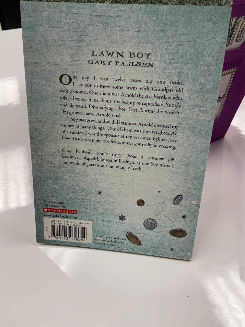 Lawn Boy - Gary Paulsen (Scholastic Inc. - Paperback) book collectible [Barcode 9780545178044] - Main Image 2