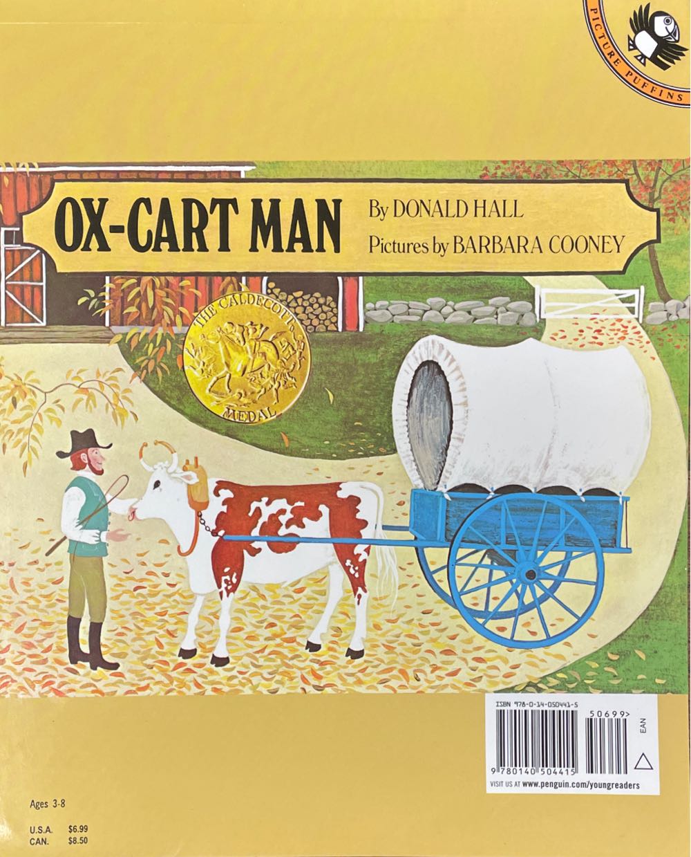 Ox-cart Man - Donald Hall (Puffin) book collectible [Barcode 9780140504415] - Main Image 2