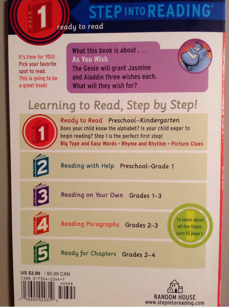 As You Wish - Melissa Lagonegro (Random House Disney) book collectible [Barcode 9780736422444] - Main Image 2