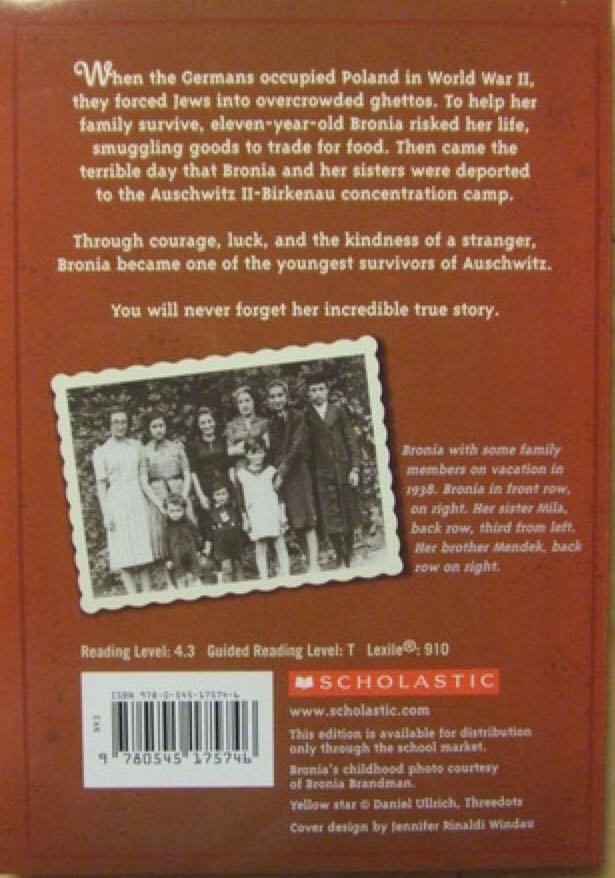 The Girl Who Survived - Carol Bierman (Scholastic - Paperback) book collectible [Barcode 9780545175746] - Main Image 2