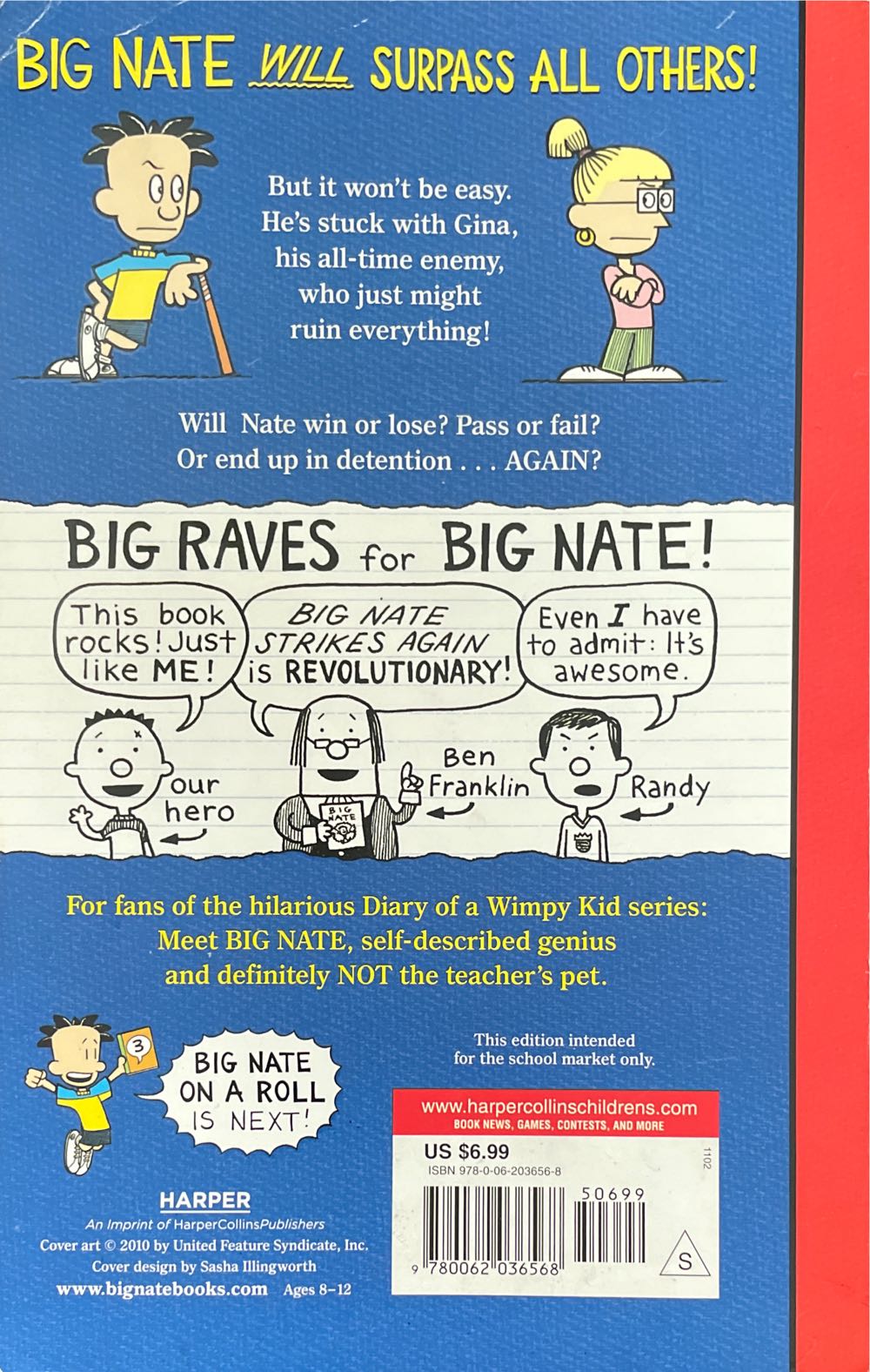Big Nate : Strikes Again - Lincoln Peirce (Harper Collins - Paperback) book collectible [Barcode 9780062036568] - Main Image 2