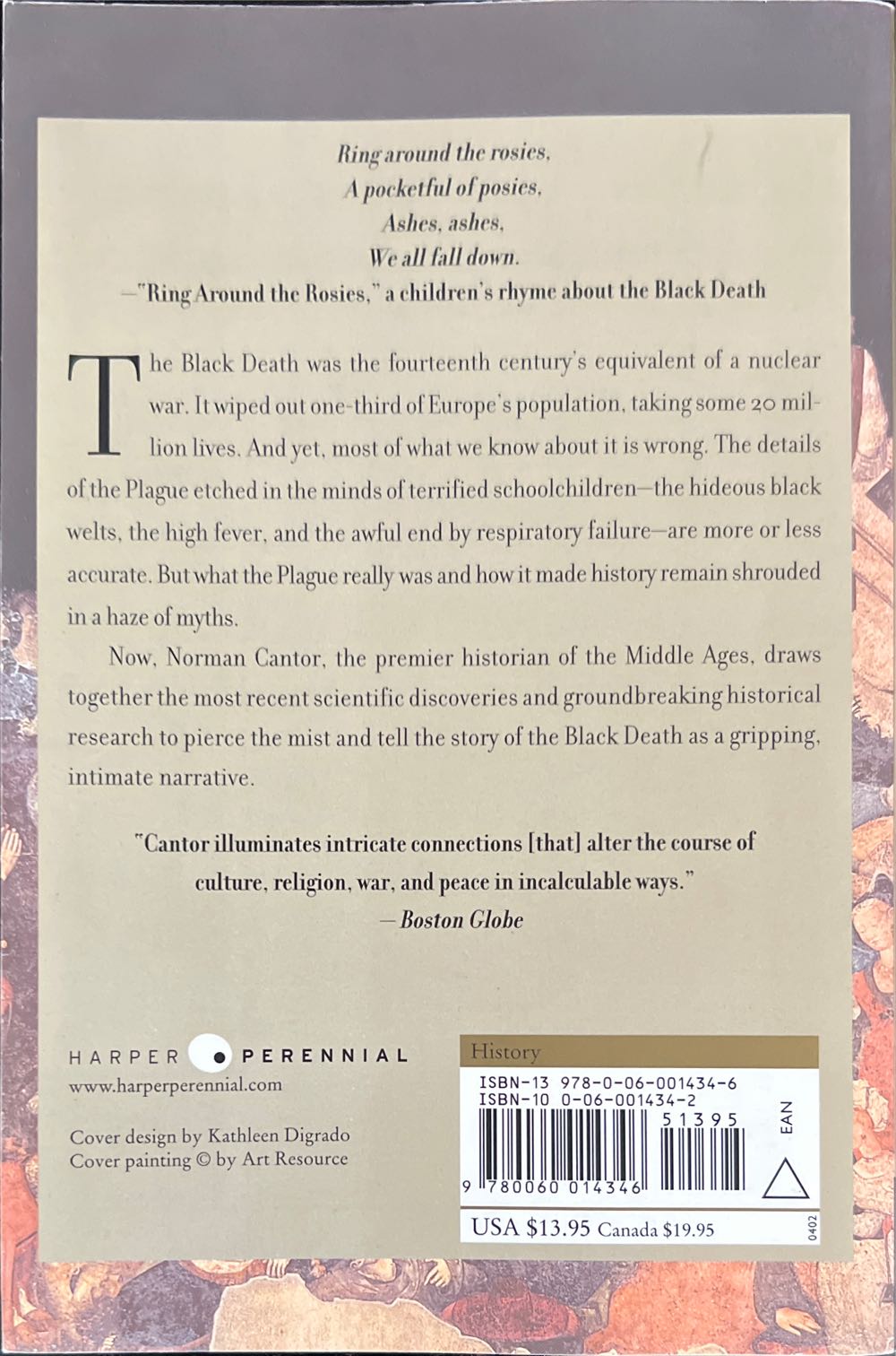 In The Wake Of The Plague - Norman Canter (Harper Perennial - Paperback) book collectible [Barcode 9780060014346] - Main Image 2