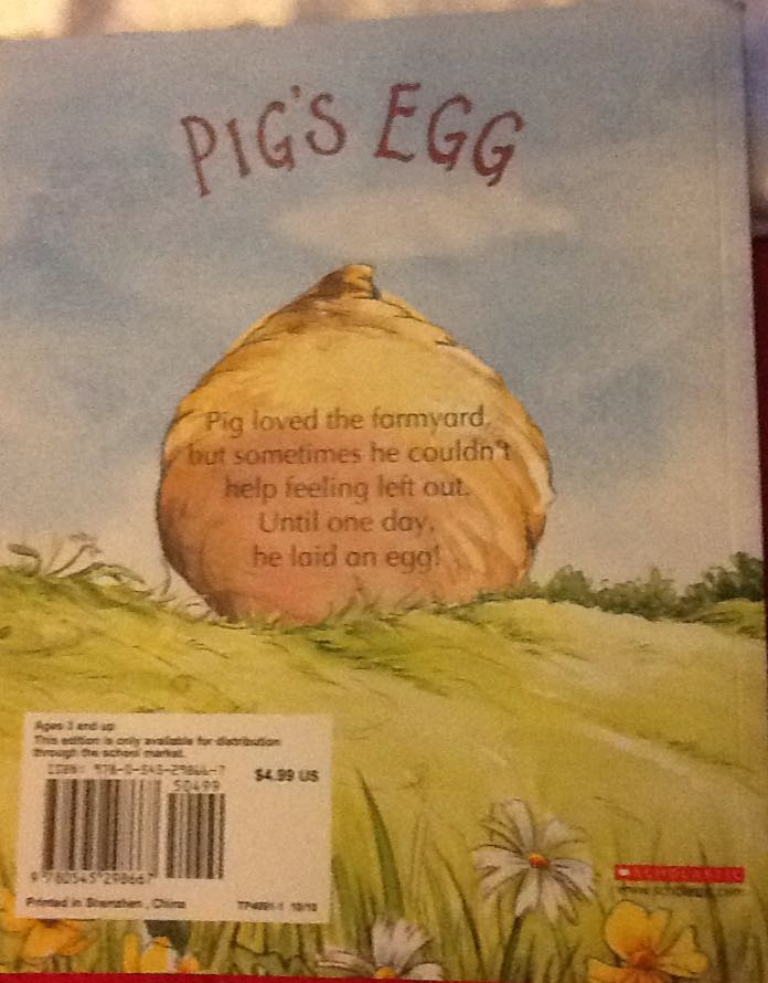 ✔️Pig’s Egg - Kathrine Sully (Scholastic - Paperback) book collectible [Barcode 9780545298667] - Main Image 2