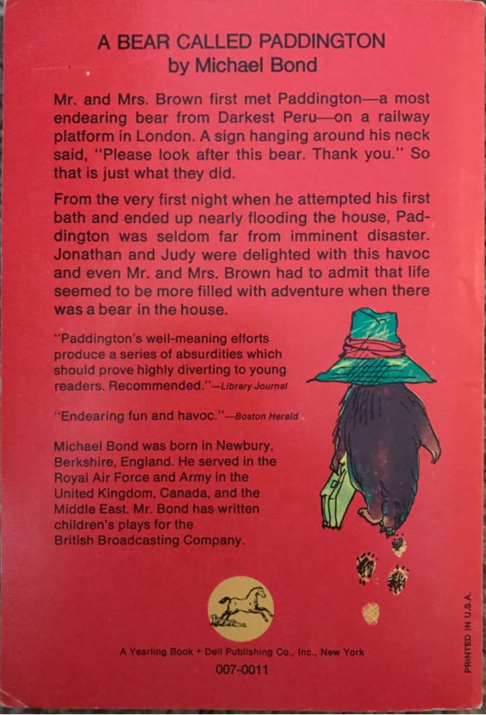 A Bear Called Paddington - Michael Bond (Penguin Books, Ltd. - Paperback) book collectible - Main Image 2