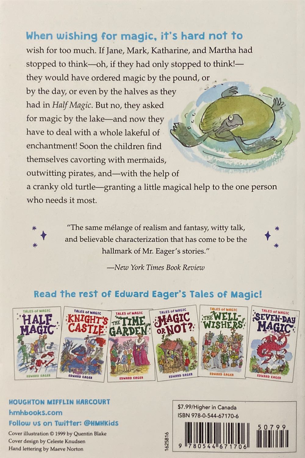 Magic By the Lake - Edward Eager (Houghton Mifflin Harcourt - Paperback) book collectible [Barcode 9780544671706] - Main Image 2