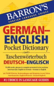 Barron’s German-English Pocket Bilingual Dictionary