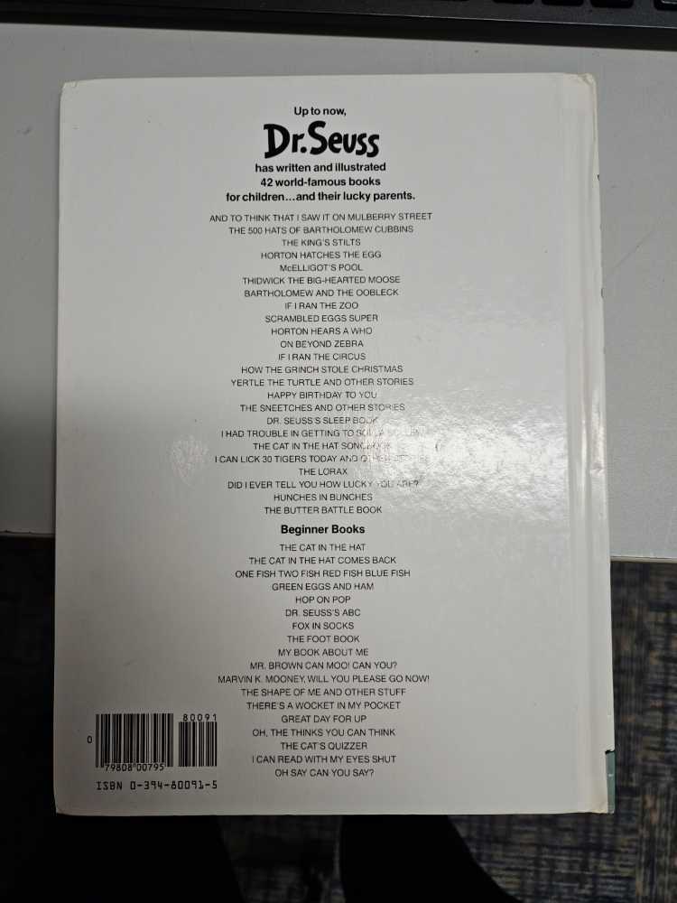 Dr. Seuss’s Sleep Book - Random House (Random House - Hardcover) book collectible [Barcode 9780375972782] - Main Image 2