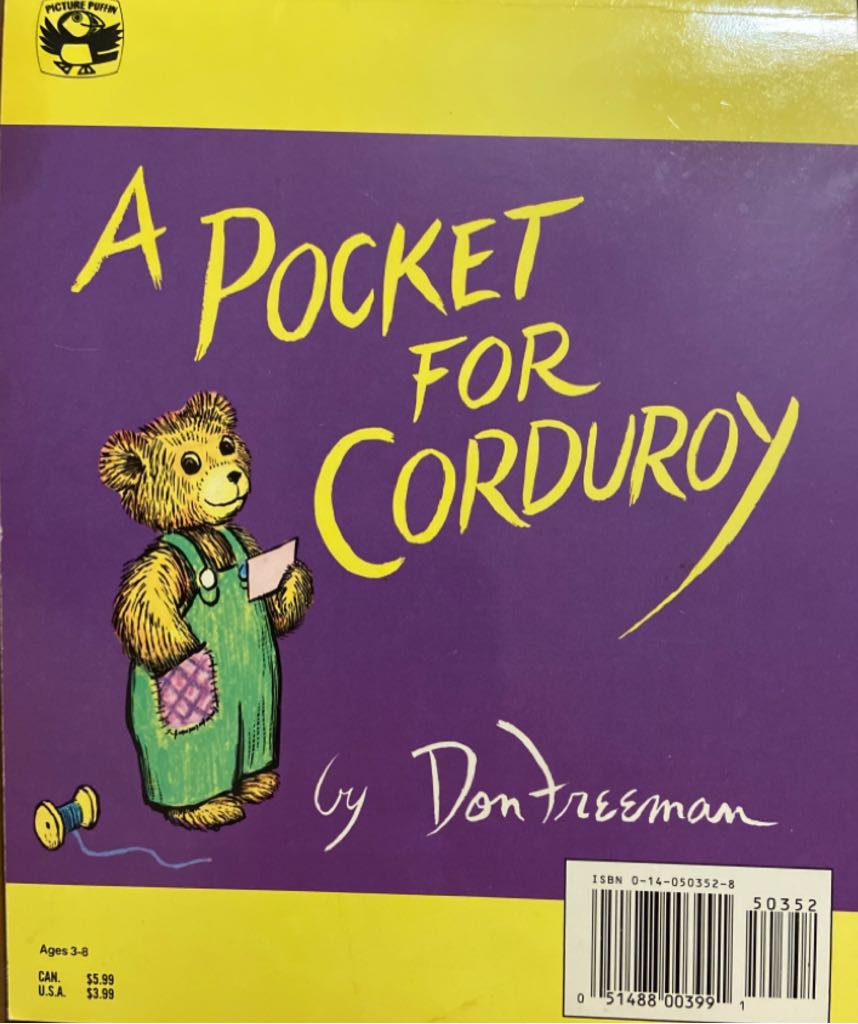 A Pocket for Corduroy - Don Freeman (Picture Puffin - Paperback) book collectible [Barcode 9780140503524] - Main Image 2