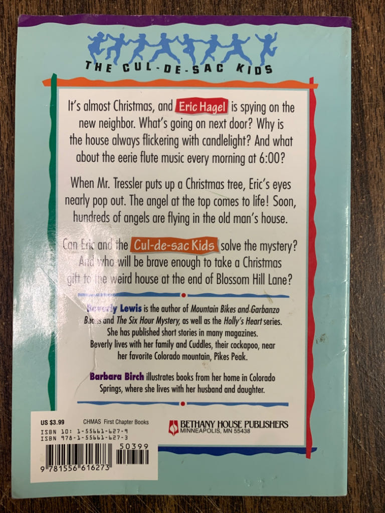 Cul-de-sac Kids #3: Crazy Christmas Angel Mystery - Christian - Beverly Lewis (Bethany House - Paperback) book collectible [Barcode 9781556616273] - Main Image 2