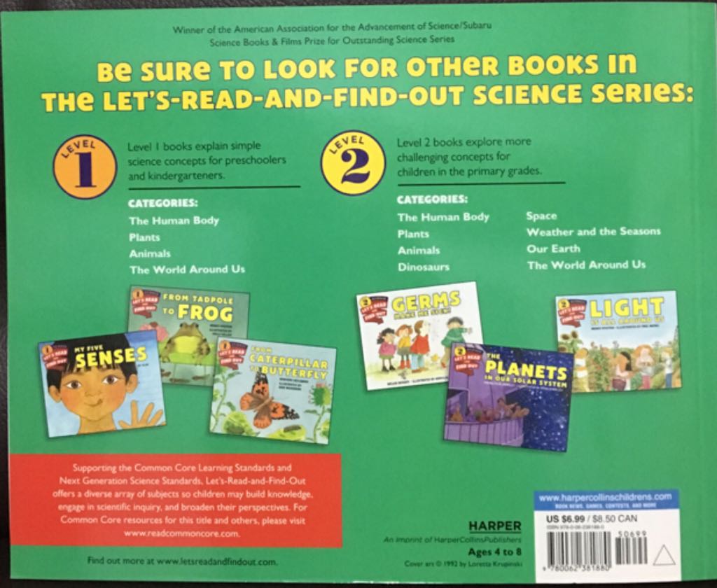 Let’s Read And Find Out Science Level 1 How A Seed Grows - Loretta Krupinski (HarperCollins Children’s Books - Paperback) book collectible [Barcode 9780062381880] - Main Image 2