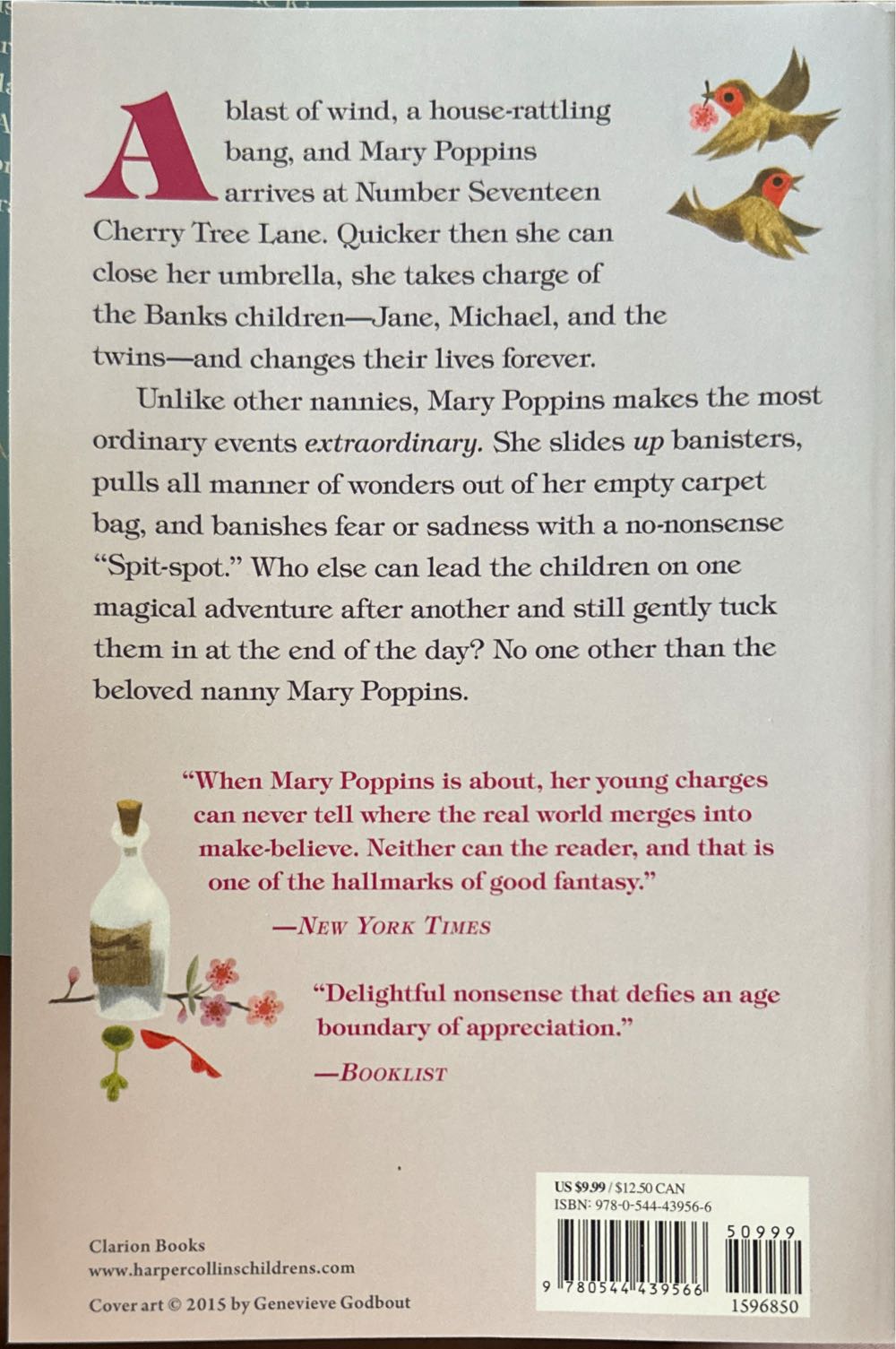 Mary Poppins - P. L. Travers (Houghton Mifflin Harcourt - Paperback) book collectible [Barcode 9780544439566] - Main Image 2