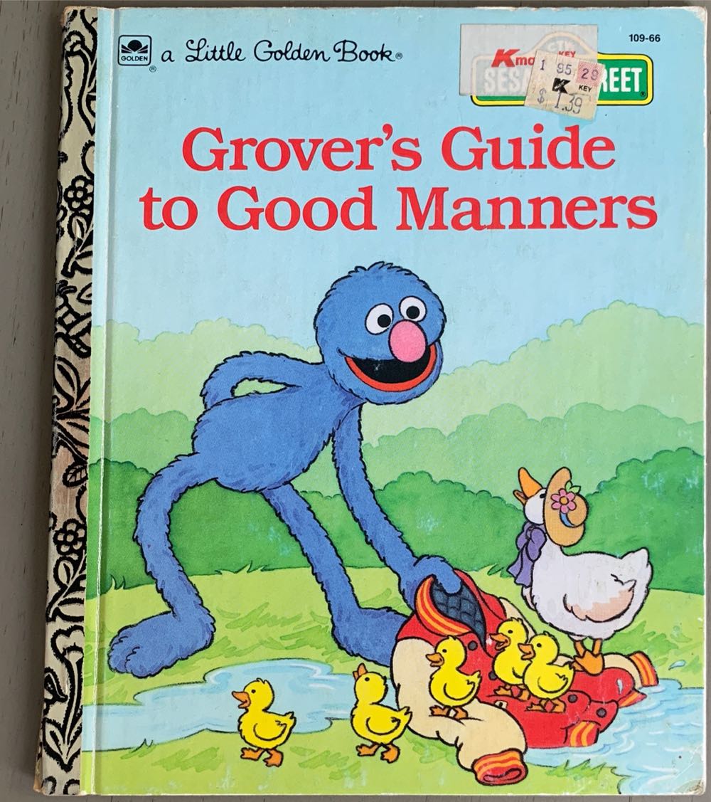 Grover’s Guide To Good Manners - Constance Allen (Golden Books - Hardcover) book collectible [Barcode 9780307001276] - Main Image 2