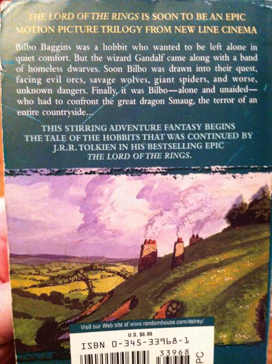 The Hobbit - J.R.R. Tolkien (Del Rey - Paperback) book collectible [Barcode 9780345339683] - Main Image 2