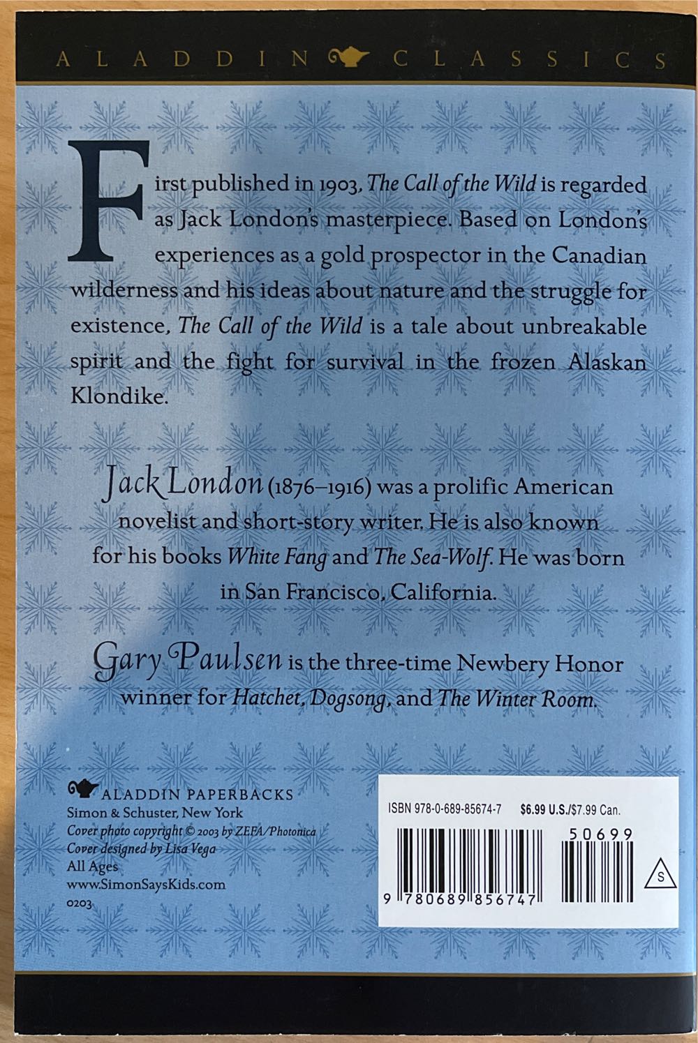 The Call of the Wild - Jack London (Aladdin - Trade Paperback) book collectible [Barcode 9780689856747] - Main Image 2