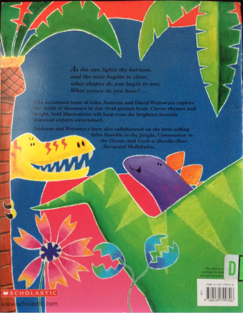 Dinosaurs Galore! - Giles Andreae (A Scholastic Press - Paperback) book collectible [Barcode 9780439799706] - Main Image 2