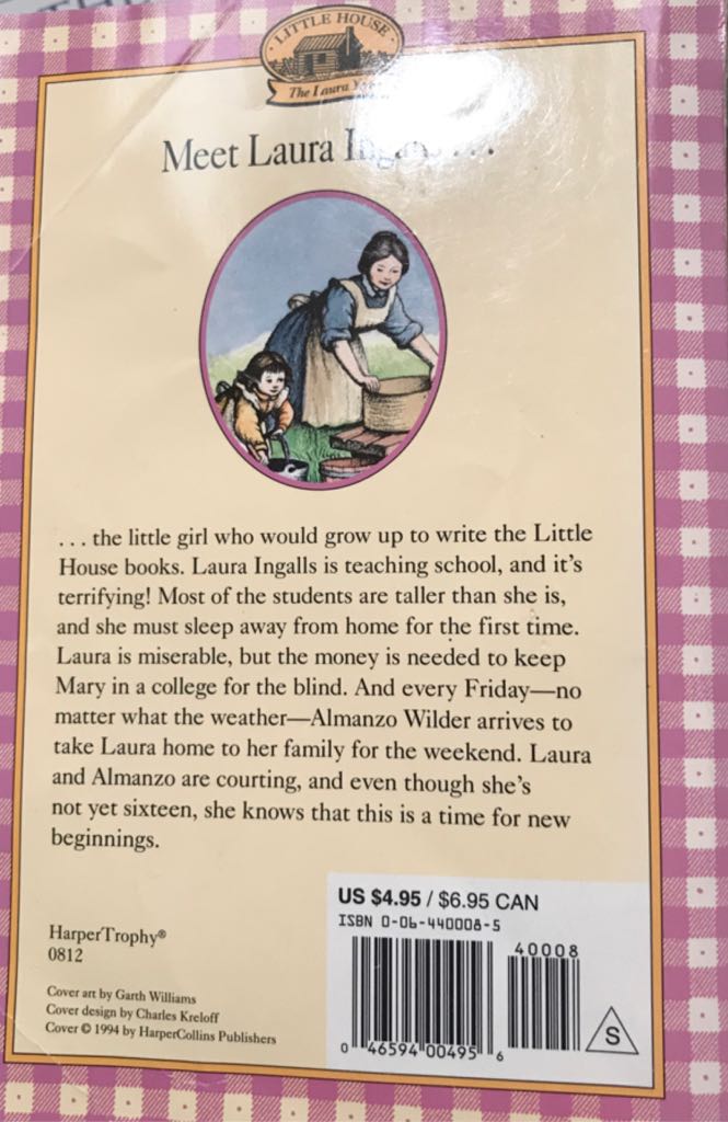 Little House 8: These Happy Golden Years - Laura Ingalls Wilder (HarperCollins - Paperback) book collectible [Barcode 9780064400084] - Main Image 2