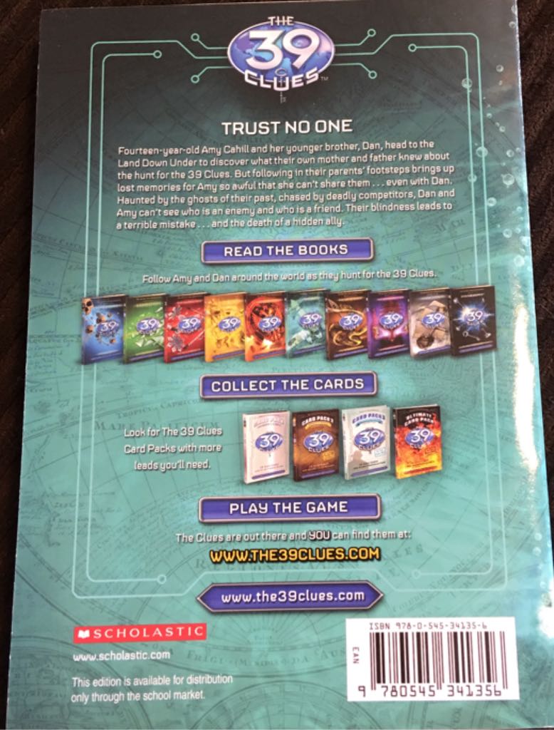 39 Clues #6: In Too Deep, The - Jude Watson (Scholastic Inc - Paperback) book collectible [Barcode 9780545341356] - Main Image 2