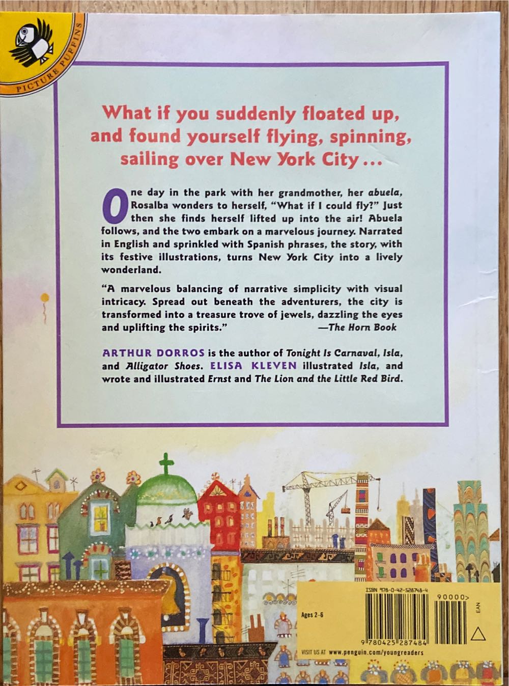 Abuela - Arthur Dorros (Puffin Books - Paperback) book collectible [Barcode 9780425287484] - Main Image 2