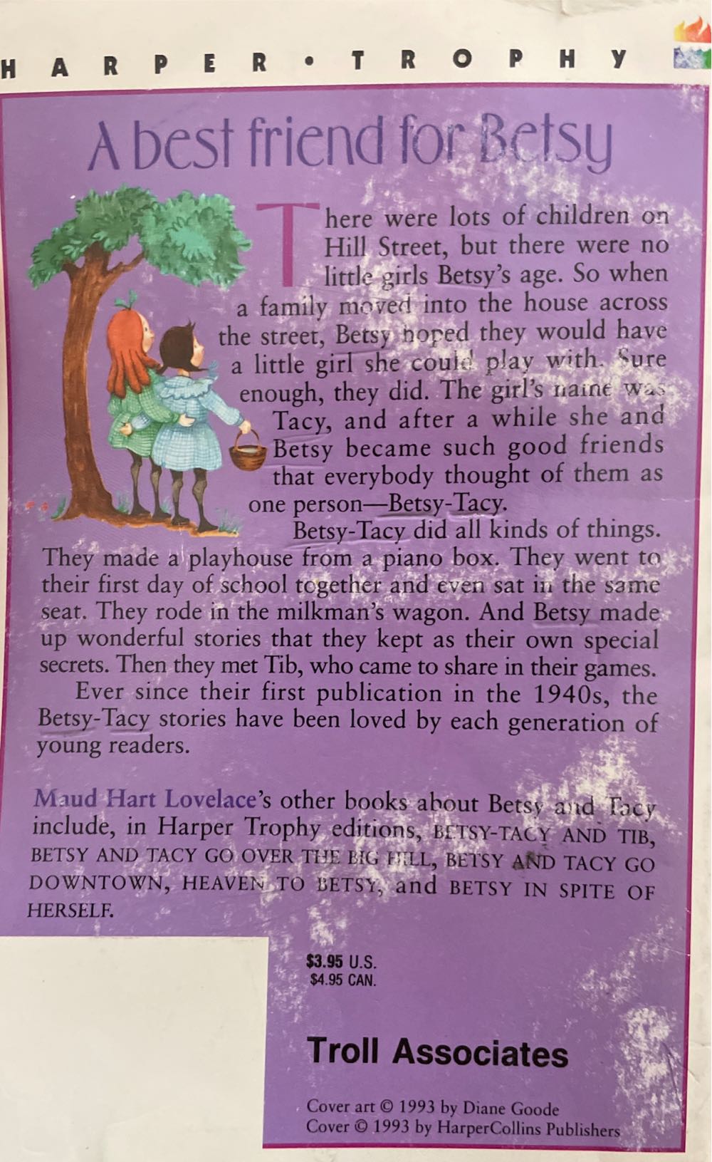 Betsy-Tacy - Maud Hart Lovelace (HarperCollins Publishers - Paperback) book collectible [Barcode 9780064400961] - Main Image 2