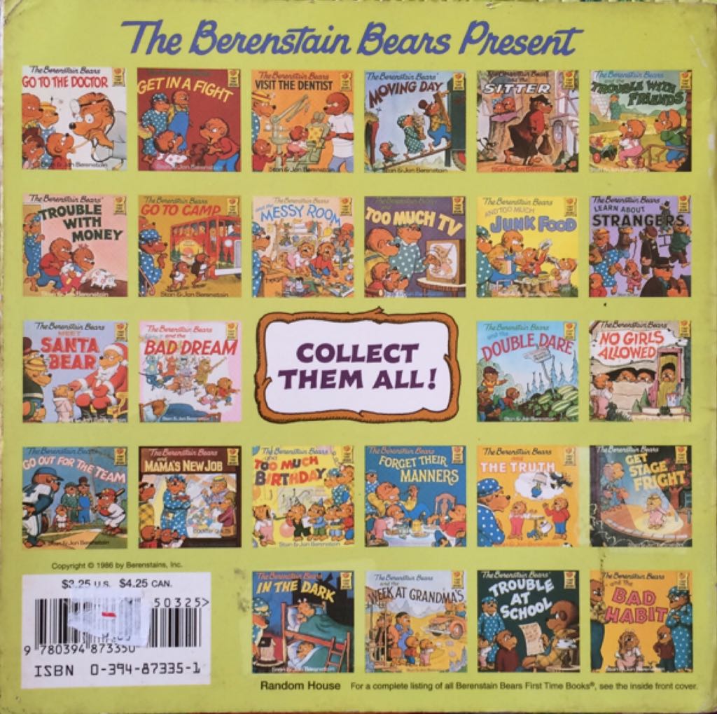 Berenstain Bears: BB And The Week At Grandma’s - Stan & Jan Berenstain (Random House - Hardcover) book collectible [Barcode 9780394873350] - Main Image 2