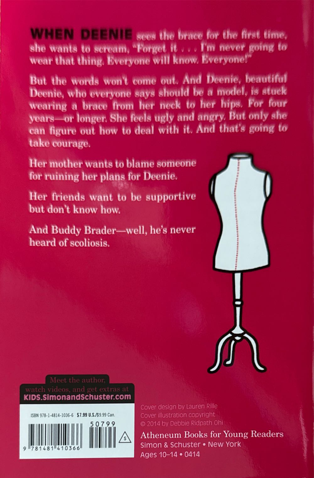 Deenie - Judy Blume (Atheneum Books for Young Readers - Paperback) book collectible [Barcode 9781481410366] - Main Image 2