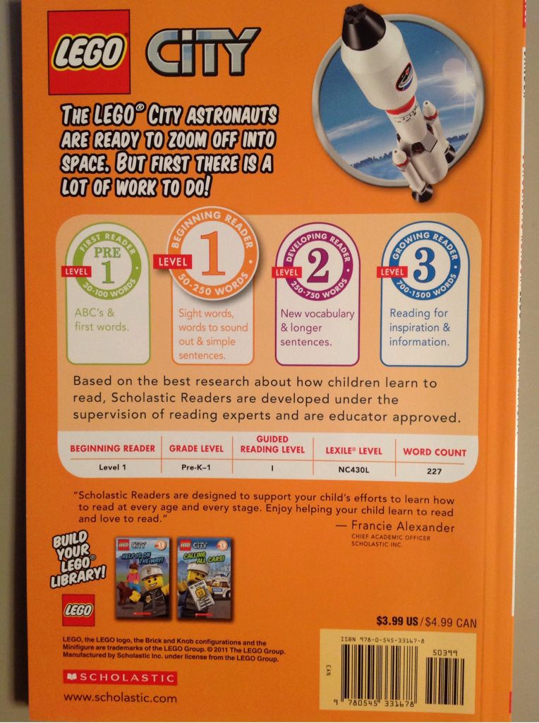 3, 2, 1, Liftoff! - Sonia Sander (Scholastic - Paperback) book collectible [Barcode 9780545331678] - Main Image 2