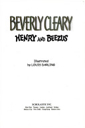 Henry And Beezus - Beverly Cleary (A Scholastic Press - Paperback) book collectible [Barcode 9780439385947] - Main Image 1