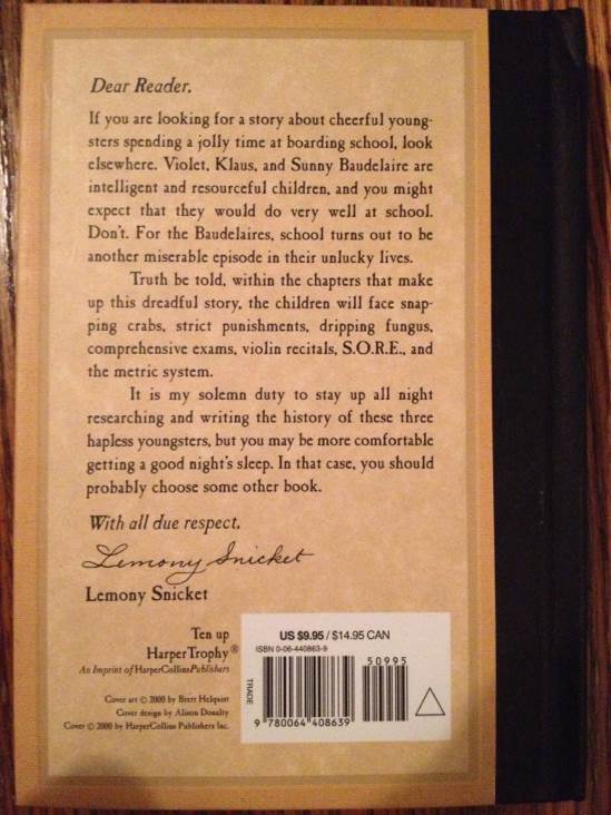 5. The Austere Academy - Lemony Snicket (Harper Collins - Hardcover) book collectible [Barcode 9780064408639] - Main Image 2