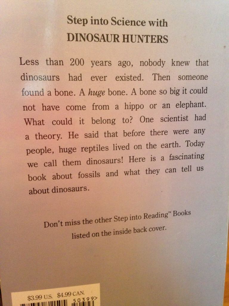 Dinosaurs: Dinosaur Hunters - Kate McMullan (Random House - Paperback) book collectible [Barcode 9780394811505] - Main Image 2