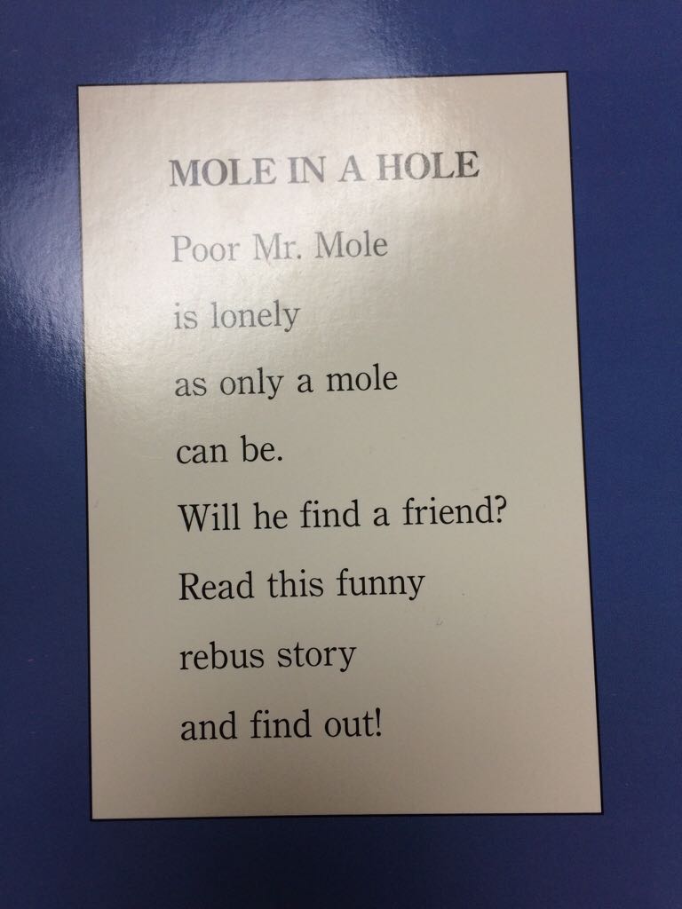 Mole In A Hole - Rita Golden Gelman book collectible [Barcode 9780439309196] - Main Image 2