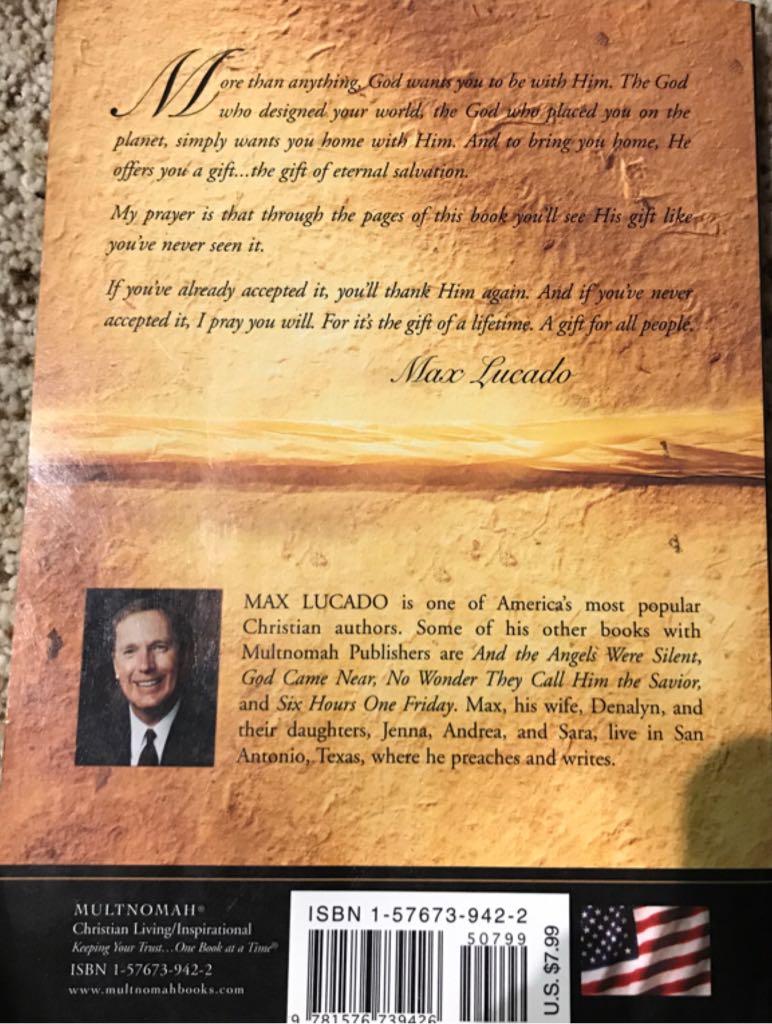 The Gift For All People - Max Lucado (Multnomah) book collectible [Barcode 9781576739426] - Main Image 2