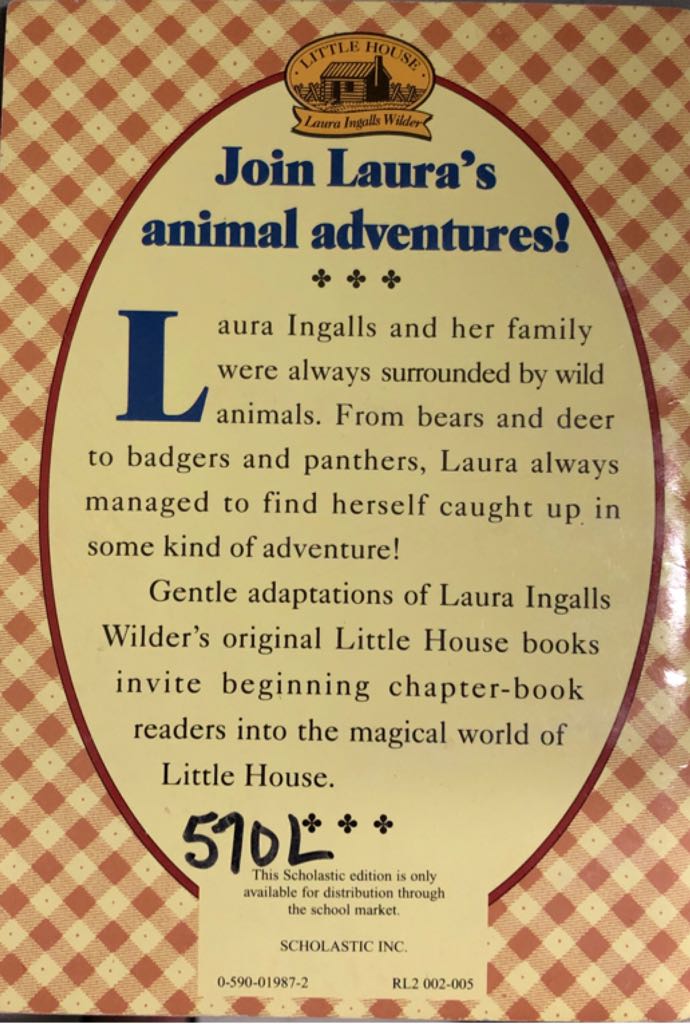 Animal Adventures - Laura Ingalls Wilder (A Scholastic Press - Paperback) book collectible [Barcode 9780590019873] - Main Image 2
