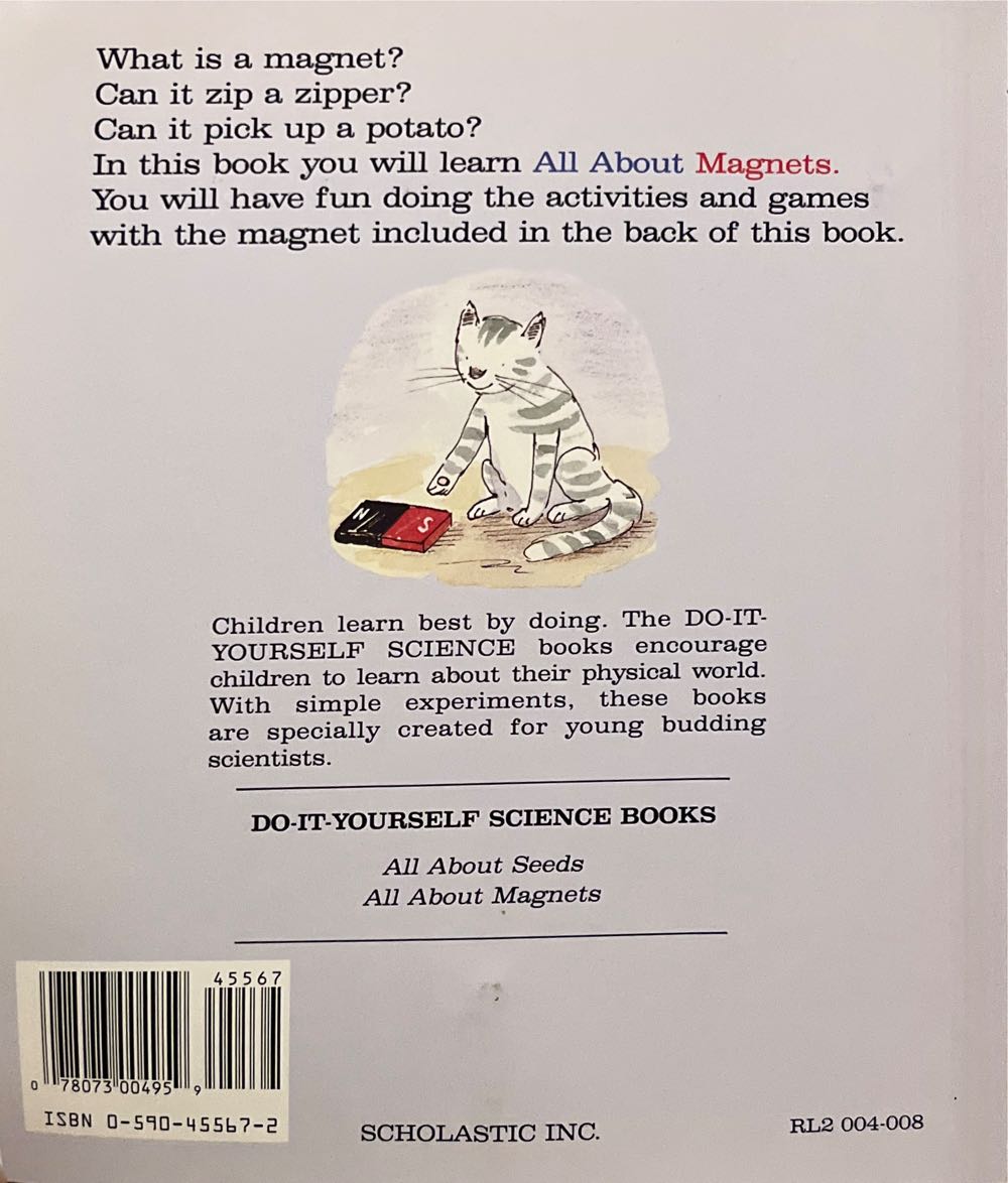All About Magnets - Stephen Krensky (Scholastic - Paperback) book collectible [Barcode 9780590455671] - Main Image 2