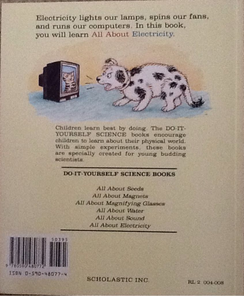All About Electricity [E12] - Melvin Berger (Scholastic - Paperback) book collectible [Barcode 9780590480772] - Main Image 2