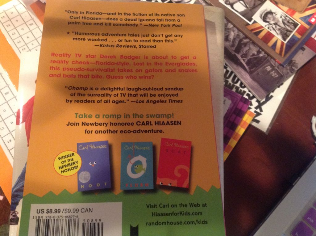 Chomp - Carl Hiaasen (Ember - Paperback) book collectible [Barcode 9780375868276] - Main Image 2