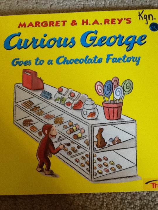 Curious George Goes to a Chocolate Factory - Margret & H. A. Rey (Houghton Mifflin - Hardcover) book collectible [Barcode 9780395912164] - Main Image 1