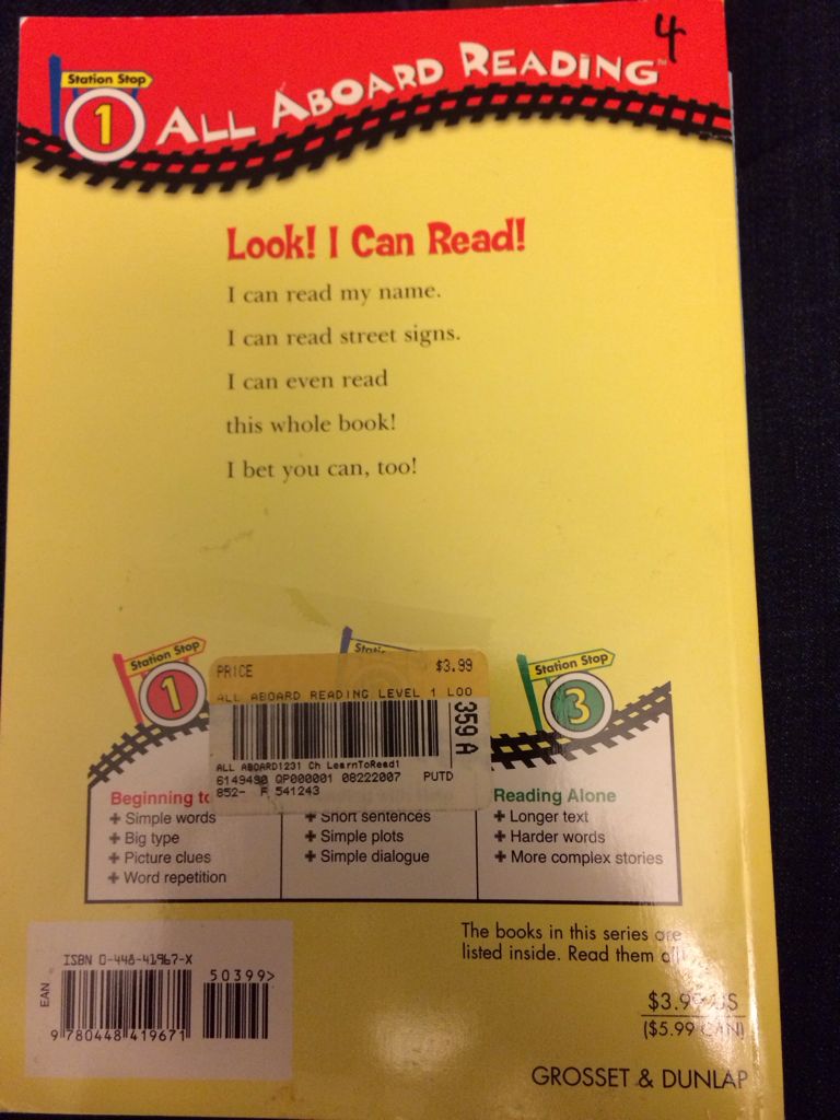 Look! I Can Read! - Susan Hood (Grosset & Dunlap - Paperback) book collectible [Barcode 9780448419671] - Main Image 2
