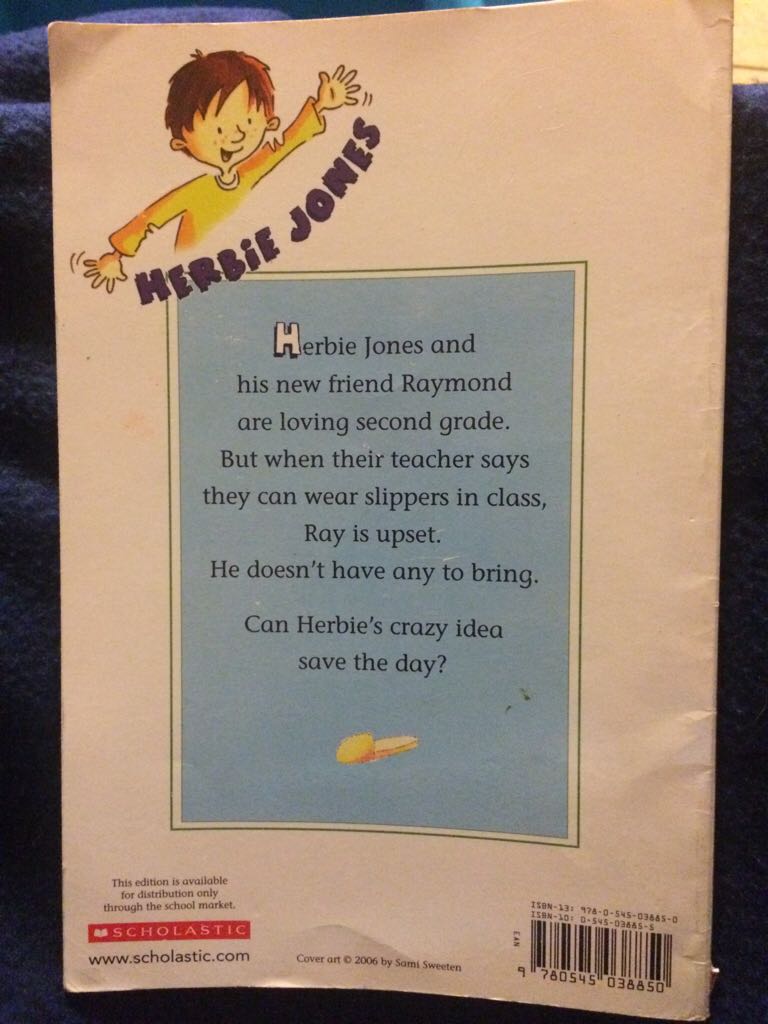 Herbie Jones and the Second Grade Slippers - Suzy Kline (Scholastic - Paperback) book collectible [Barcode 9780545038850] - Main Image 2