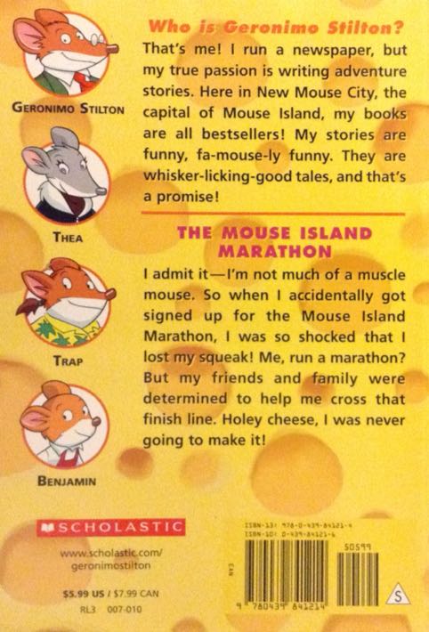 Geronimo Stilton #30: The Mouse Island Marathon - Geronimo Stilton (Scholastic Inc. - Paperback) book collectible [Barcode 9780439841214] - Main Image 2