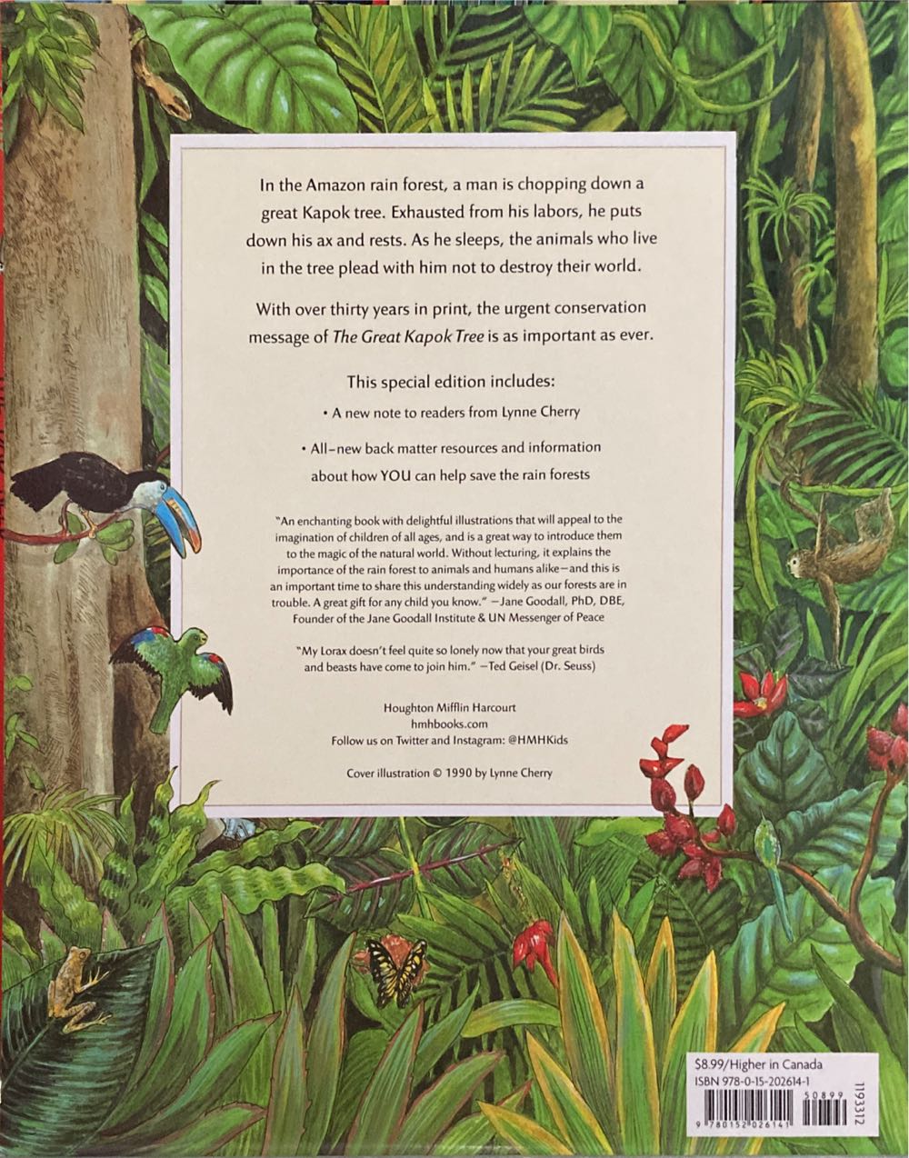 The Great Kapok Tree - Lynne Cherry (- Paperback) book collectible [Barcode 9780152026141] - Main Image 2