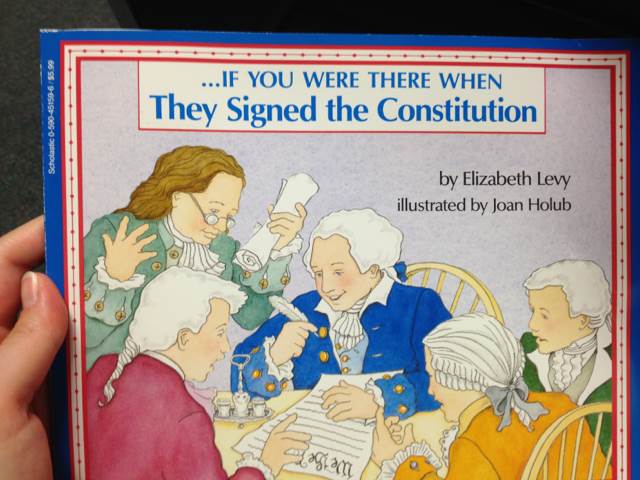 If You: Were There When They Signed The Constitution - Elizabeth Levy (Scholastic Incorporated - Paperback) book collectible [Barcode 9780590451598] - Main Image 1