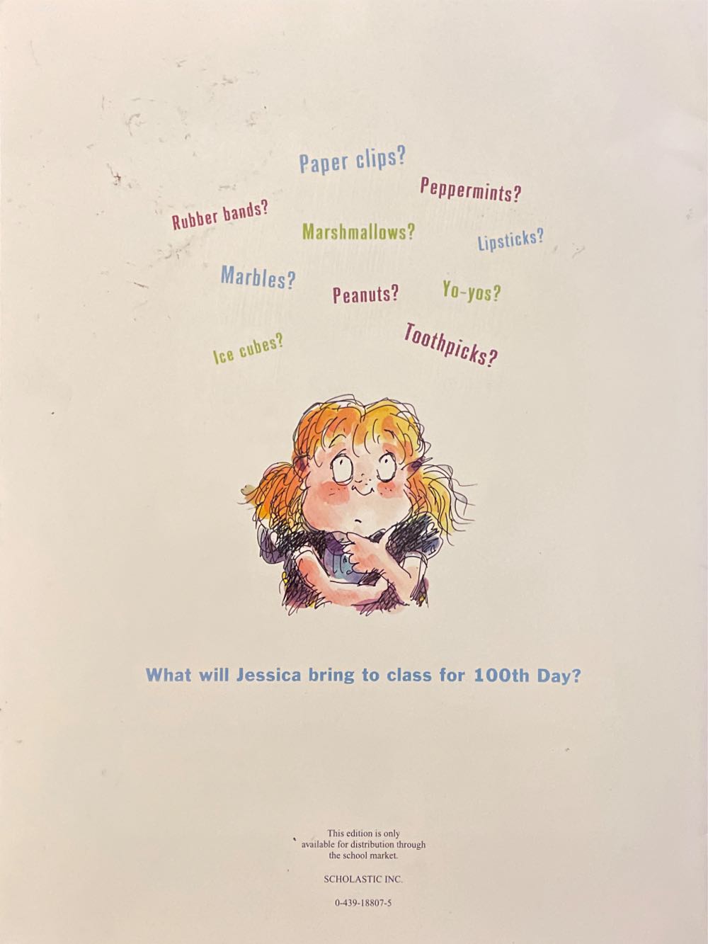 100th Day Worries - Margery Cuyler (Scholastic - Paperback) book collectible [Barcode 9780439188074] - Main Image 2