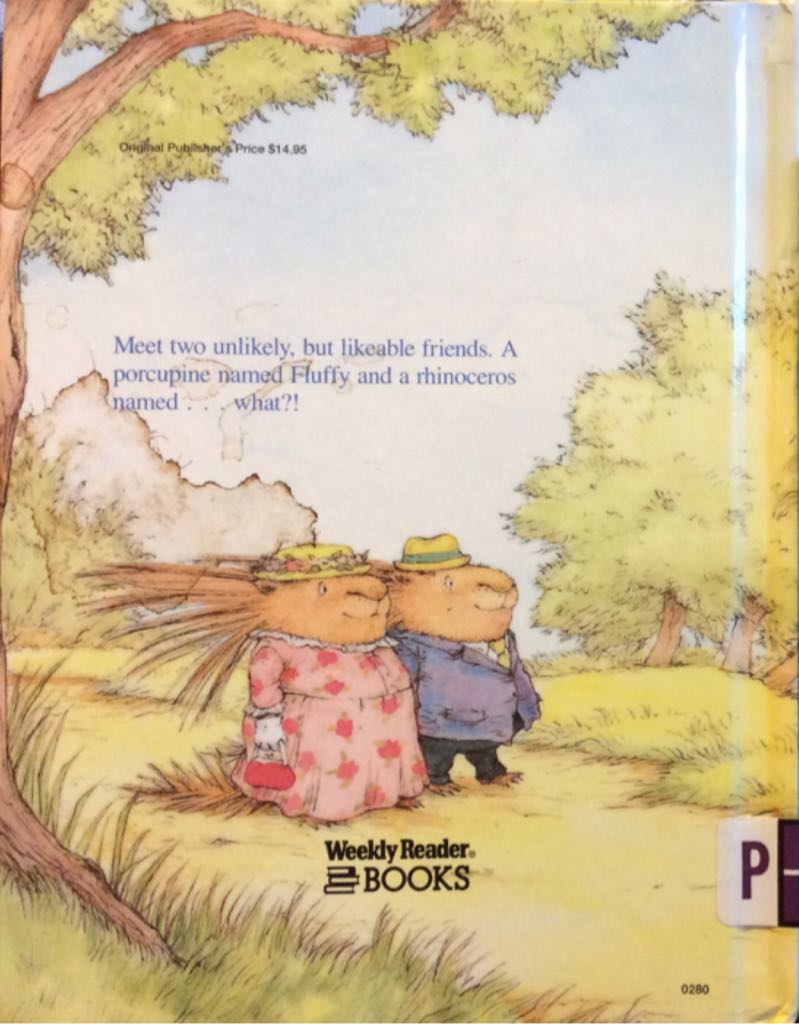 A Porcupine Named Fluffy - Helen Lester (Houghton Mifflin Harcourt - Hardcover) book collectible [Barcode 9780395368954] - Main Image 2