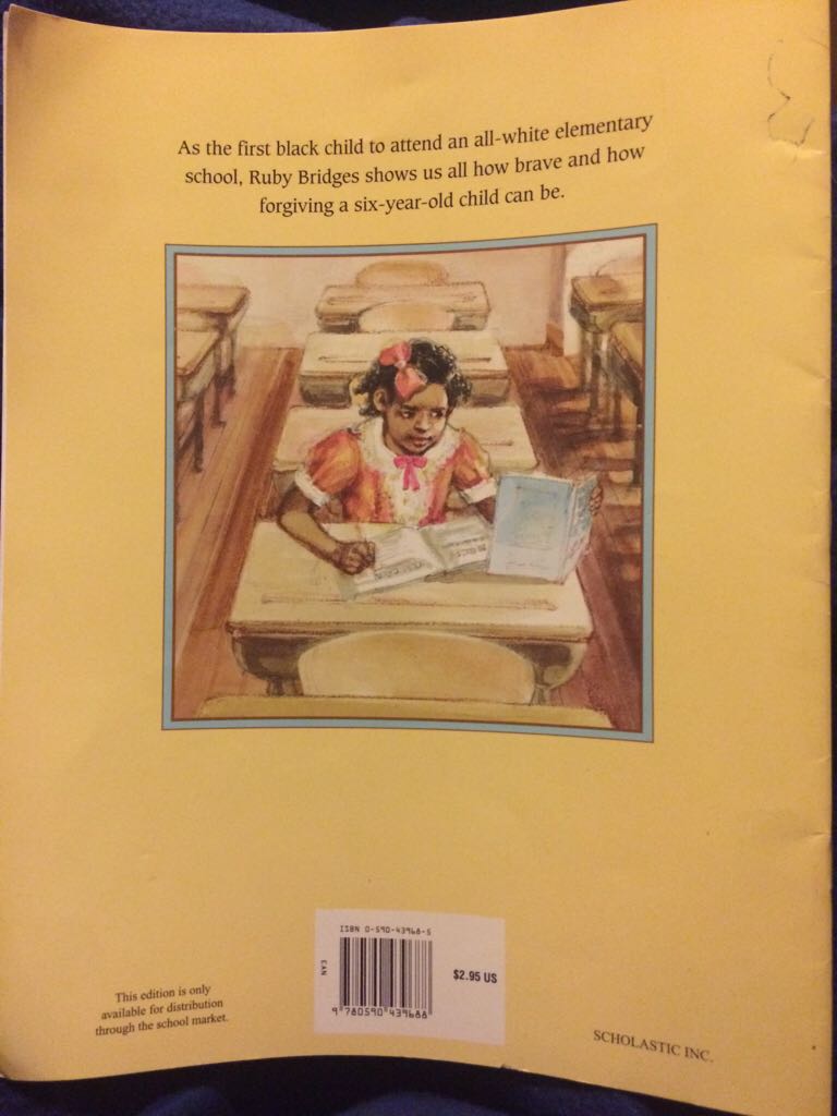 The Story Of Ruby Bridges - Robert Coles (Scholastic Inc. - Paperback) book collectible [Barcode 9780590439688] - Main Image 2