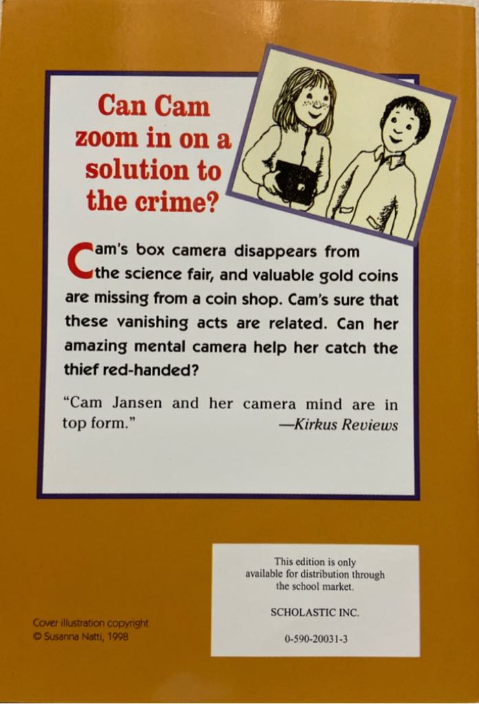 Cam Jansen The Mystery Of The Gold Coin - David A. Adler (Puffin - Paperback) book collectible [Barcode 9780590200318] - Main Image 2